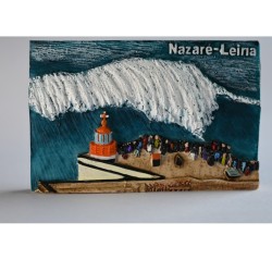 Nazaré Wave Fridge Magnet Handmade 3D | imanías.pt