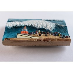 Nazaré Wave Fridge Magnet Handmade 3D | imanías.pt