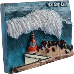 Nazaré Wave Fridge Magnet Handmade 3D | imanías.pt