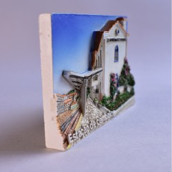 S. Martinho do Porto train station Refrigerator Magnet Handmade 3D | imanías.pt