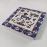 Fridge Magnet Tile Portugal Blue Icons in Relief | imanías.pt