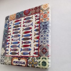 Fridge Magnet Tile Sardines from Portugal in Relief | imanías.pt