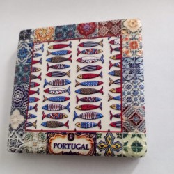 Fridge Magnet Tile Sardines from Portugal in Relief | imanías.pt