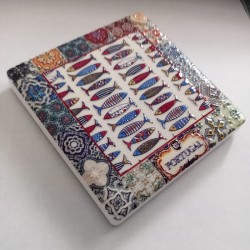 Fridge Magnet Tile Sardines from Portugal in Relief | imanías.pt