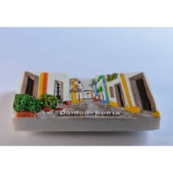 Íman de Frigorífico Vila de Óbidos Artesanal 3D | imanías.pt
