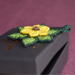 Macrame Wildflower Pendant