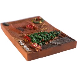 Handmade Christmas Fireplace Magnet