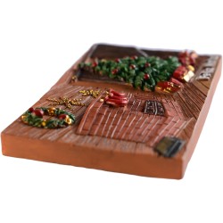Handmade Christmas Fireplace Magnet