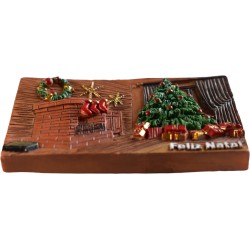 Íman Lareira de Natal Artesanal