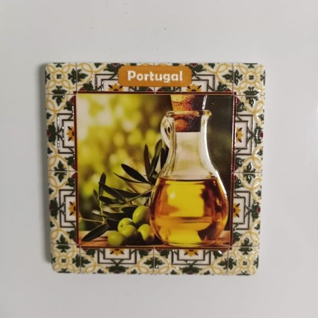 Ceramic Tile Magnet - Olive Oil from Portugal | Tiles and Tradition