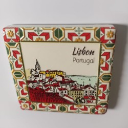 Íman Azulejo Cerâmico Lisboa Vistas 5x5 cm - imanias.pt