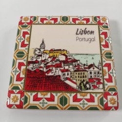 Íman Azulejo Cerâmico Lisboa Vistas 5x5 cm - imanias.pt