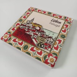 Íman Azulejo Cerâmico Lisboa Vistas 5x5 cm - imanias.pt