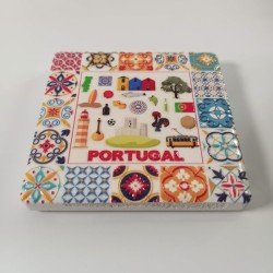 Portugal Symbols Ceramic Tile Magnet Souvenir - imanias.pt