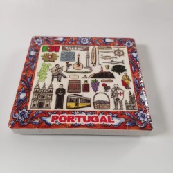 Íman Azulejo Mosaico Símbolos de Portugal Coleção Completa - imanias.pt