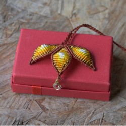 Macramé Necklace with Natural Stone - Handmade & Adjustable