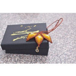 Macramé Necklace with Natural Stone - Handmade & Adjustable