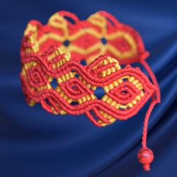 Lucky Diamond Macrame Bracelet