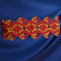 Pulseira Macramé Losango da Sorte