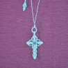 Handmade Macrame Crucifix Necklace - Religious Gift