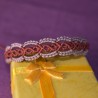 Adjustable Two-Tone Macrame Bracelet - Terracotta Tones